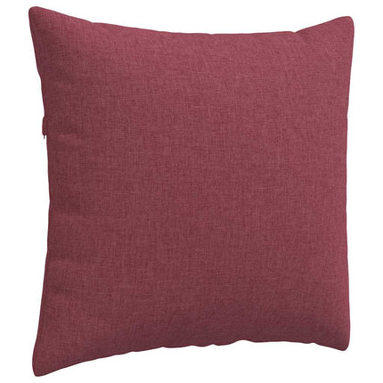 Sofakuddar 2 pcs Vinröd 50 x 50 cm tyg