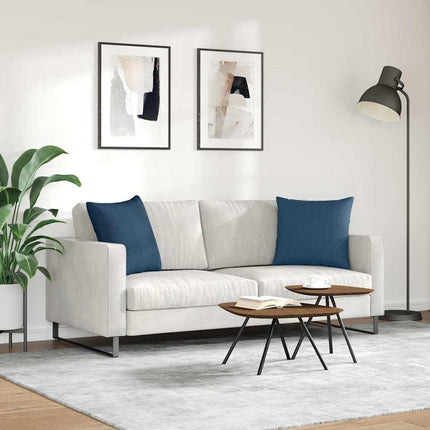 Sofakuddar 2 pcs Blå 50 x 50 cm tyg