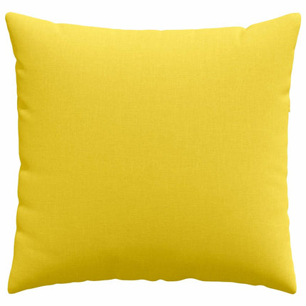 Sofakuddar 2 pcs Ljusgul 50 x 50 cm tyg