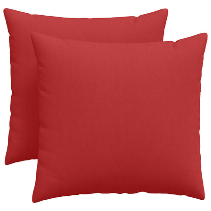 Sofakuddar 2 pcs Röd 50 x 50 cm tyg
