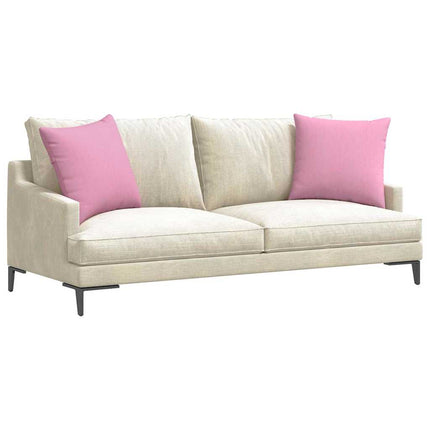 Sofakuddar 2 st tyg Rosa 50 x 50 cm