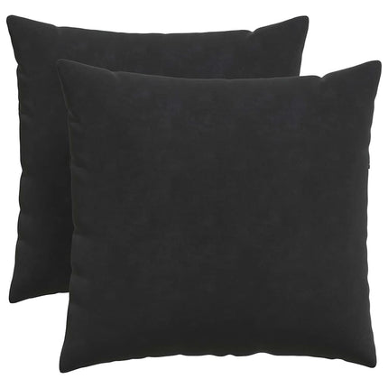 Sofakuddar 2 pcs Svart 50 x 50 cm Kordread tyg