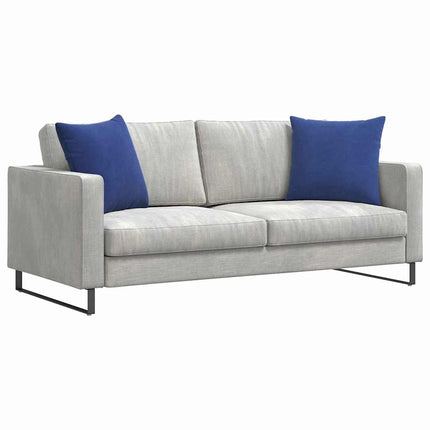 Sofakuddar 2 pcs Polisblå 50 x 50 cm Kordread tyg