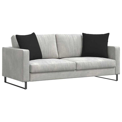 Sofakuddar 2 pcs Svart 50 x 50 cm tyg