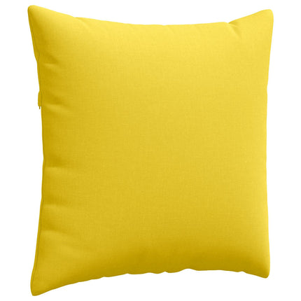 Sofakuddar 2 st tyg Ljusgul 60 x 60 cm