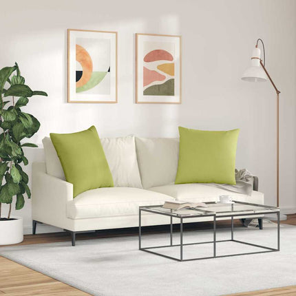 Sofakuddar 2 pcs Ljusgrön 60 x 60 cm tyg