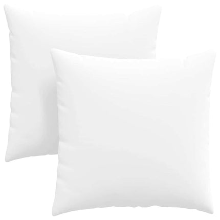 Sofakuddar 2 pcs Vit 60 x 60 cm tyg