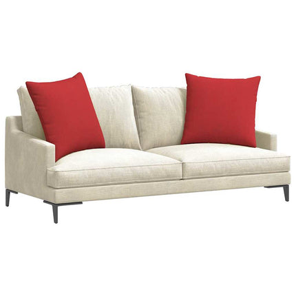 Sofakuddar 2 pcs Röd 60 x 60 cm tyg
