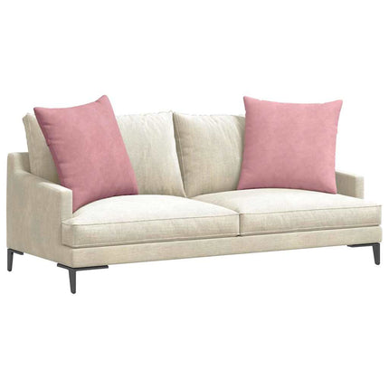Sofakuddar 2 pcs Rosa 60 x 60 cm Kordread tyg