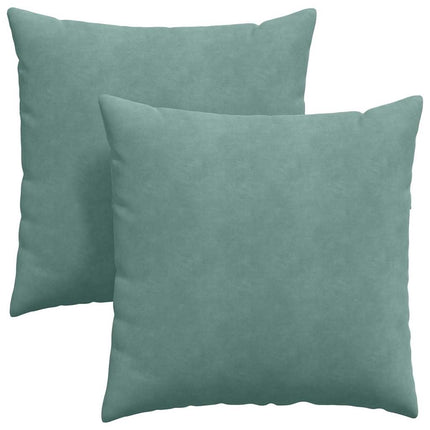 Sofakuddar 2 pcs Havgrön 60 x 60 cm Kordread tyg
