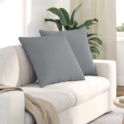 Sofakuddar 2 pcs Ljusgrå 80 x 80 cm tyg