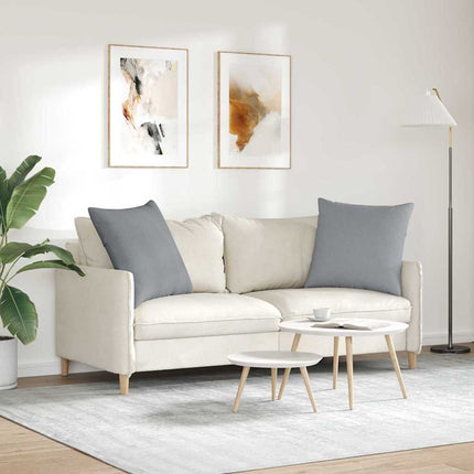 Sofakuddar 2 pcs Ljusgrå 80 x 80 cm tyg
