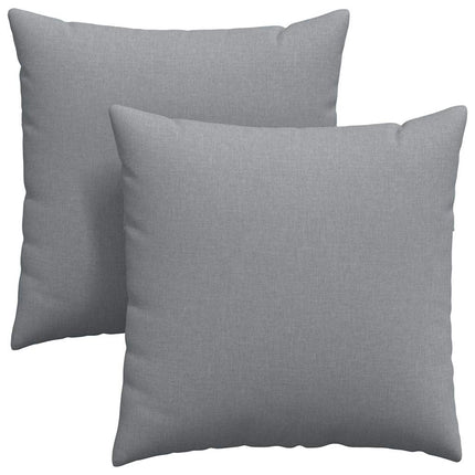 Sofakuddar 2 pcs Ljusgrå 80 x 80 cm tyg