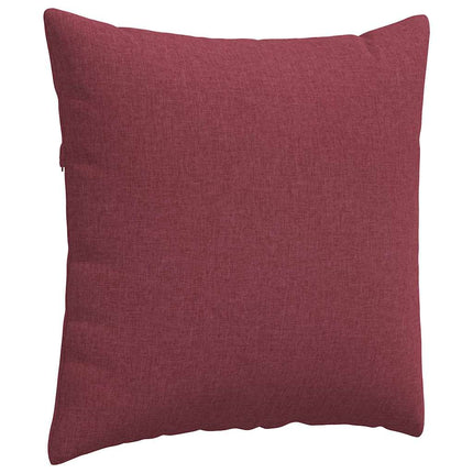 Sofakuddar 2 pcs Vinröd 80 x 80 cm tyg