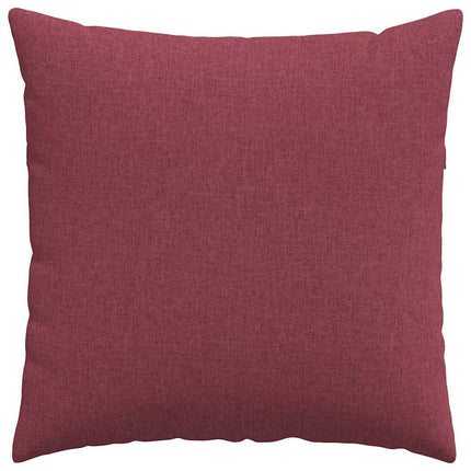 Sofakuddar 2 pcs Vinröd 80 x 80 cm tyg