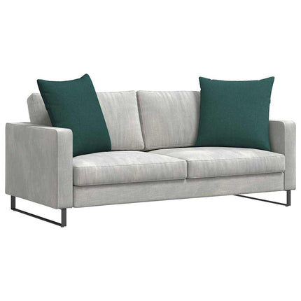 Sofakuddar 2 pcs Mörkgrön 80 x 80 cm tyg