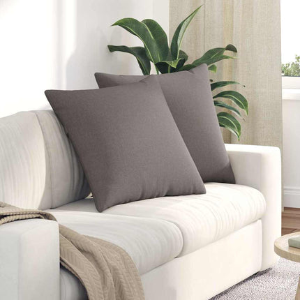 Sofakuddar 2 pcs Taupe 80 x 80 cm tyg
