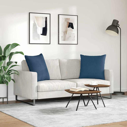 Sofakuddar 2 pcs Blå 80 x 80 cm tyg