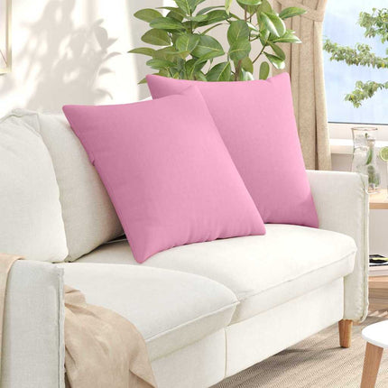 Sofakuddar 2 pcs Rosa 80 x 80 cm tyg