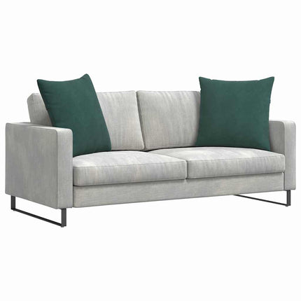 Sofakuddar 2 pcs Mörkgrön 80 x 80 cm Kordread tyg