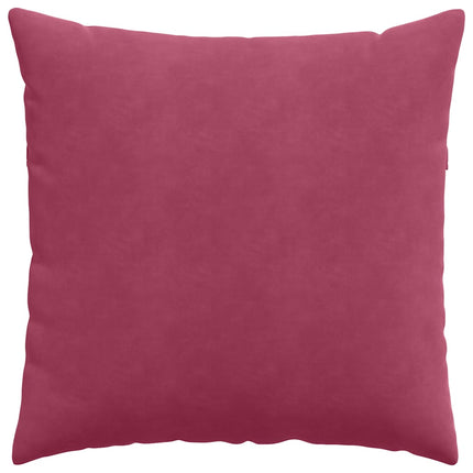 Sofakuddar 2 pcs Vinröd 80 x 80 cm Kordread tyg