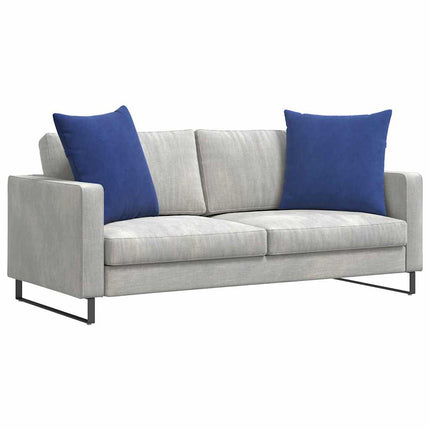 Sofakuddar 2 pcs Polisblå 80 x 80 cm Kordread tyg