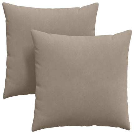 Sofakuddar 2 pcs Taupe 80 x 80 cm tyg