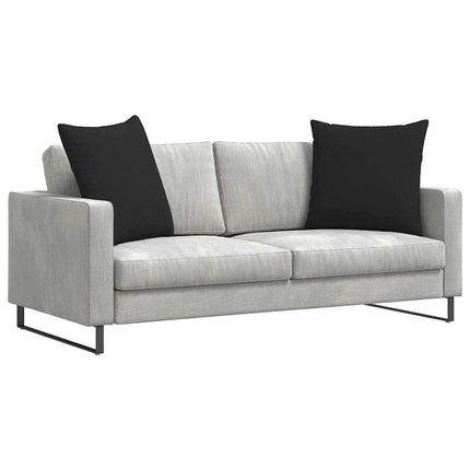 Sofakuddar 2 pcs Svart 80 x 80 cm tyg