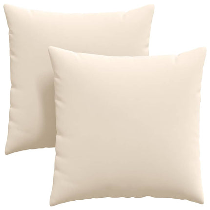 Sofakuddar 2 pcs Beige 80 x 80 cm tyg