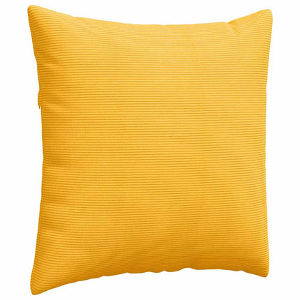 Sofakuddar 2 pcs Ljusgul 80 x 80 cm Kordread tyg
