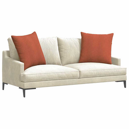 Sofakuddar 2 pcs Röd orange 80 x 80 cm Kordread tyg