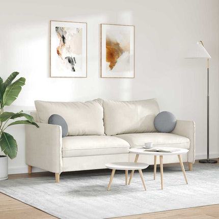 Sittkuddar 2 pcs Ljusgrå Ø30 x 13 cm tyg