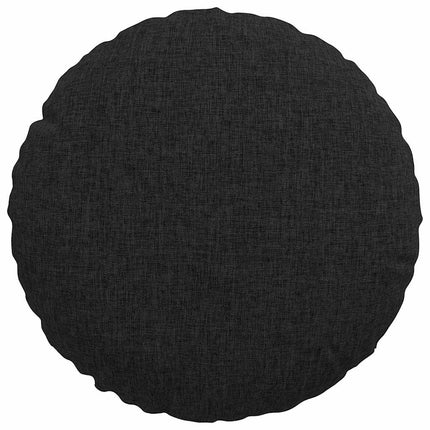 Sittkuddar 2 pcs Svart Ø30 x 13 cm tyg