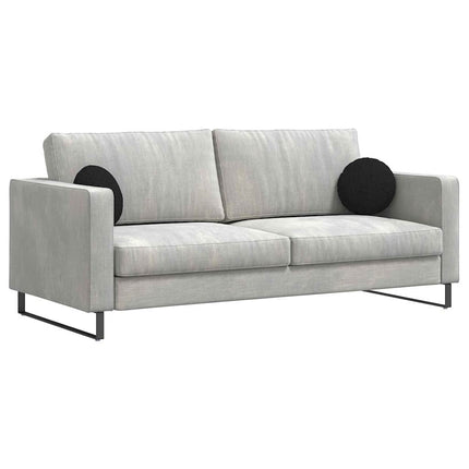 Sittkuddar 2 pcs Svart Ø30 x 13 cm tyg