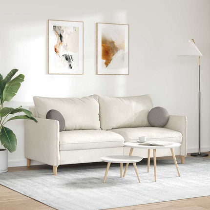 Sittkuddar 2 pcs Taupe Ø30 x 13 cm tyg