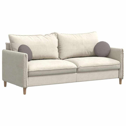 Sittkuddar 2 pcs Taupe Ø30 x 13 cm tyg