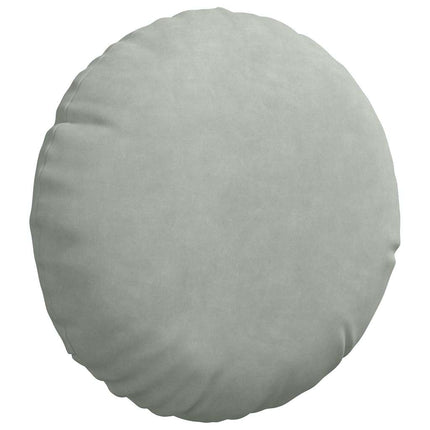 Sittkuddar 2 pcs Ljusgrå Ø30 x 13 cm Sammet