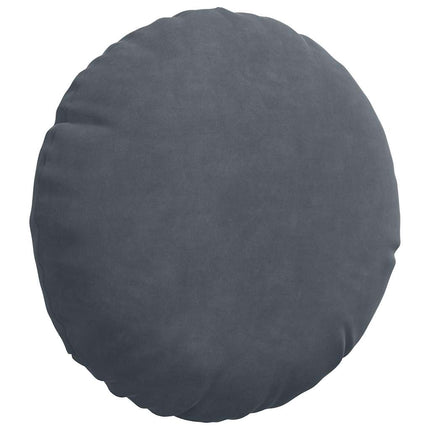 Sittkuddar 2 pcs Mörkgrå Ø30 x 13 cm Sammet