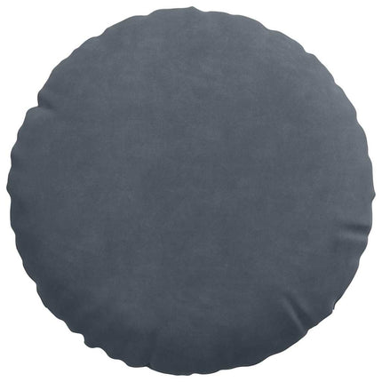 Sittkuddar 2 pcs Mörkgrå Ø30 x 13 cm Sammet