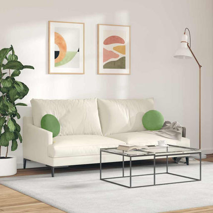 Sittkuddar 2 pcs Ljusgrön Ø30 x 13 cm Sammet