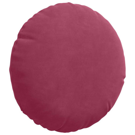 Sittkuddar 2 st Sammet Vinröd Ø30 x 13 cm