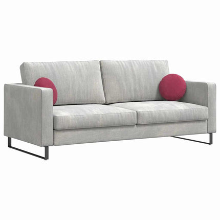 Sittkuddar 2 pcs Vinröd Ø30 x 13 cm Sammet