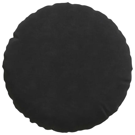 Sittkuddar 2 pcs Svart Ø30 x 13 cm Sammet