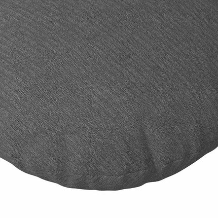 Sittkuddar 2 pcs Mörkgrå Ø30 x 13 cm Kordread tyg