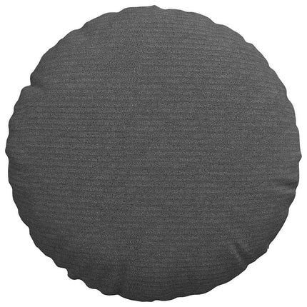 Sittkuddar 2 pcs Mörkgrå Ø30 x 13 cm Kordread tyg