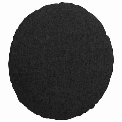 Sittkuddar 2 pcs Svart Ø40 x 13 cm tyg