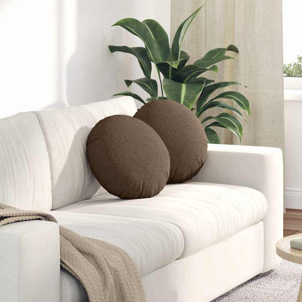 Sittkuddar 2 pcs Brun Ø40 x 13 cm tyg