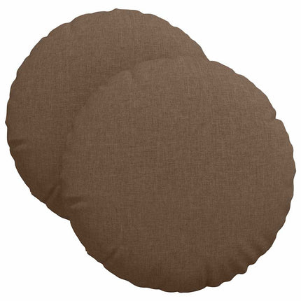 Sittkuddar 2 pcs Brun Ø40 x 13 cm tyg