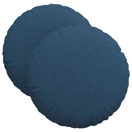 Sittkuddar 2 pcs Blå Ø40 x 13 cm tyg