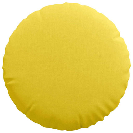 Sittkuddar 2 pcs Ljusgul Ø40 x 13 cm tyg
